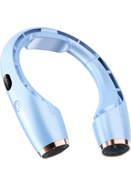 Yarıiletken Soğutma Asılı Boyun Fanı Taşınabilir Klima 4000MAH 360 Dış Soğutucu Mavisi Için Surround (Yurt Dışından)