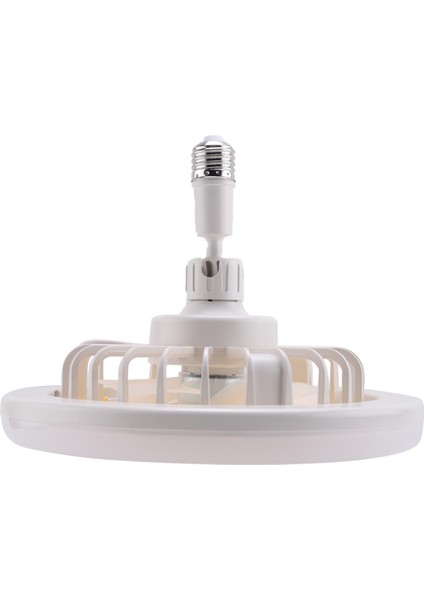 E27 Tavan Fanı, Kapalı Düşük Fan Işığı, Gizli Elektrikli Fan Gimbal Lamba Tutucu (Krem Rengi) (Yurt Dışından) indirimleri