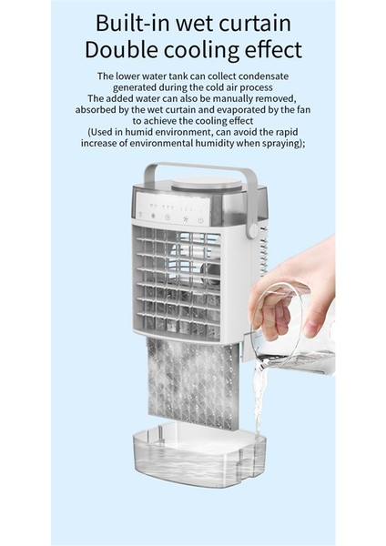 Taşınabilir Klimalar 4 In-1 1000ML Hava Soğutucu 7 Renk Işıkları Oda Ofisi Için Kişisel Mini Saç Kremi Fan (Yurt Dışından) fiyatları