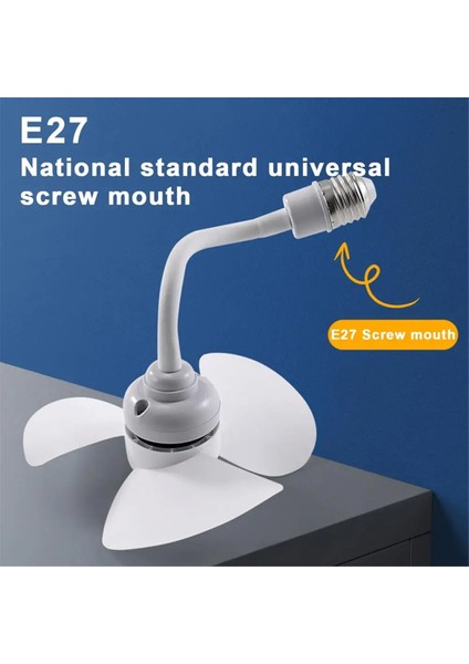 Soket Fanında Vidalı Kompakt Tavan Soğutucu Fanı Soğutma Fanı Sessiz Küçük Masa Üstü Fan Yatak Odası Mutfak Çalışması Için (Yurt Dışından) fiyatları