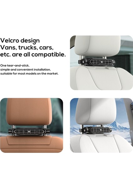 Araba Koltuğu Fanı, Taşınabilir, USB ile Çalışan, Araba Başlığı Soğutma Fanı, Ayarlanabilir, Iç Fan, Araba Koltuğu Geri Için Küçük Fan (Yurt Dışından) indirimleri