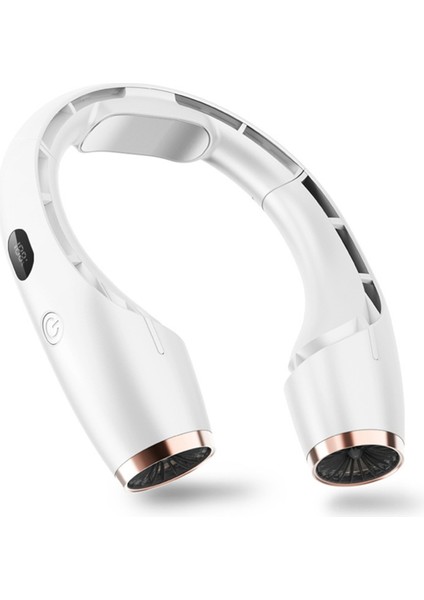 Yarıiletken Soğutma Asılı Boyun Fanı Taşınabilir Klima 4000MAH 360 Dış Soğutucu Beyaz Için Surround (Yurt Dışından)