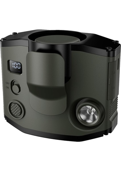 Taşınabilir Mini Bel Klipsli Fan, 8000MAH Pil Işletilmiş Elsiz Giyilebilir Kolye Fan, Güçlü Soğutma Fanı Ordu Green (Yurt Dışından)