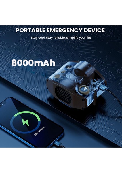 Taşınabilir Mini Bel Klipsli Fan, 8000MAH Pil Işletilmiş Elsiz Giyilebilir Kolye Fan, Güçlü Soğutma Fanı Ordu Green (Yurt Dışından) indirimleri