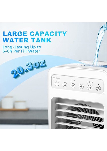 Taşınabilir Klimalar Evaporatif Hava Soğutucu Nemlendirici 7 Renk Oda Ofis Için Hafif Kişisel Klima Fan (Yurt Dışından) fiyatları