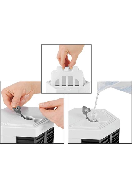 Taşınabilir Mini Klima, Küçük Odalar Için Çok Uygun, Sessiz Hava Soğutucu, Taşınabilir Mini Fan, Nemlendirici (Yurt Dışından) fiyatları