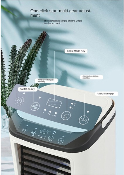 Taşınabilir Fan Masaüstü Çift Sprey Ultrasonik Atomizasyon 3 Vites Sessiz Hava Soğutucu Gece Işık Elektrikli Fan Ev Için (Yurt Dışından) fiyatları