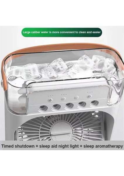 Taşınabilir 3 Arada Fan Klima Ev Küçük Hava Soğutucu LED Gece Işık Nemlendirici Klima Ev Fanı (Yurt Dışından) indirimleri