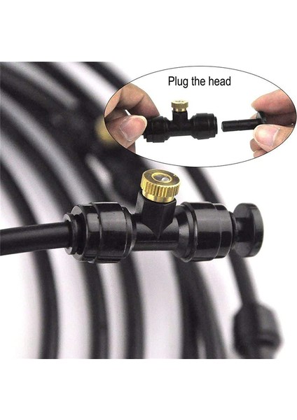 Açık Misting Fan Kiti Fan Fan Sprey Yüzük Sprey Tüp Sisten Fan Soğuk Su Su Sool-Ing Bortıo Abd Standart Arayüz (Yurt Dışından) modelleri