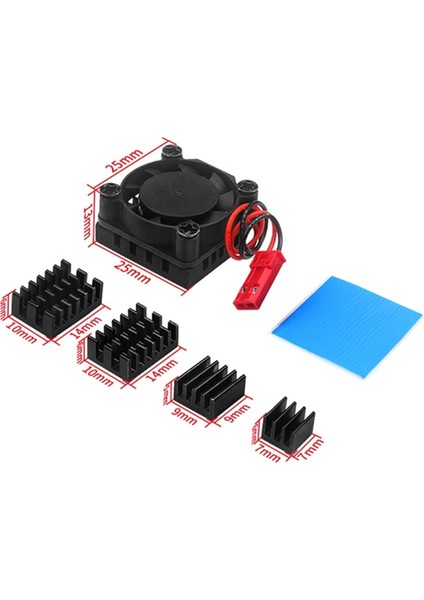 Turuncu Pi 5 Plus Soğutma Fanı Için Opı 5 Plus Tahtası Için Termal Pedlerle Aktif Isı Dağılımı (Yurt Dışından) modelleri