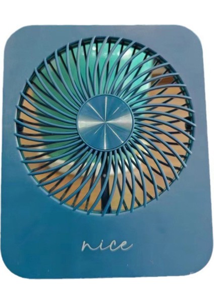 Açık Masaüstü Katlanır Mini Ince, Hafif, Sessiz, Yüksek Rüzgar, Taşınabilir Duvara Monte Küçük Fan Koyu Mavi (Yurt Dışından)