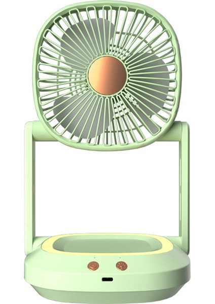 Katlanır Duvara Monte Küçük Fan, Ofis Masaüstü Ev Masaüstü Taşınabilir Küçük Elektrikli Fan, Sessiz Hava Sirkülatör Fan, Yeşil (Yurt Dışından)