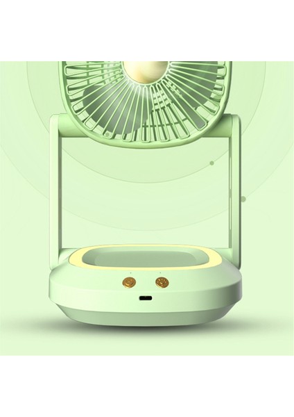 Katlanır Duvara Monte Küçük Fan, Ofis Masaüstü Ev Masaüstü Taşınabilir Küçük Elektrikli Fan, Sessiz Hava Sirkülatör Fan, Yeşil (Yurt Dışından) fiyatları