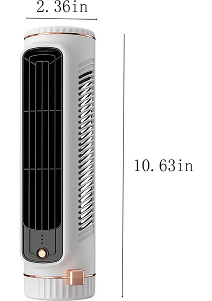 Bladess Tower Fan Masaüstü Hava Soğutucu, Taşınabilir Sessiz Ofis Fanı, Kapalı Ofis ve Ev Kullanımı Beyaz (Yurt Dışından) indirimleri