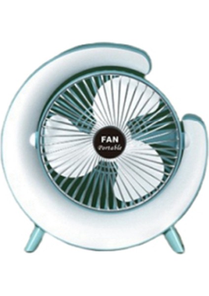 LED Çok Renkli Masaüstü Fan, Ortam Işığı, USB Şarjı, Büyük Hava Hacminin Ayarı, Sessiz Küçük Elektrik Fan A (Yurt Dışından) indirimleri