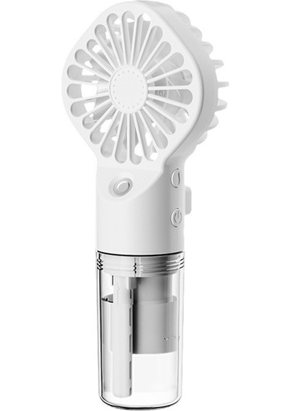 Taşınabilir El Sprey Fan Su Sprey Sis Fan Öğrenci Yurt Mini Fan Yaz Malzemeleri Açık Soğutma Aracı, Beyaz (Yurt Dışından)