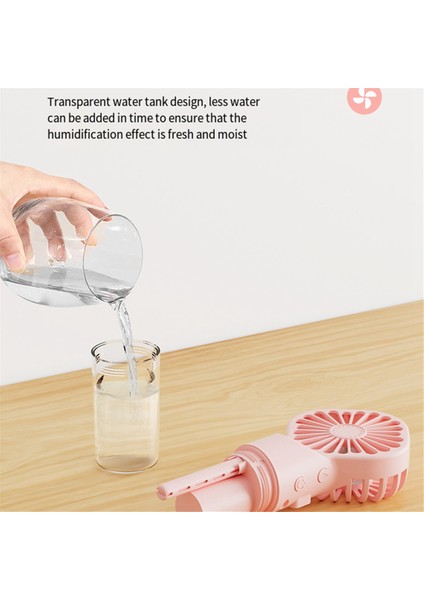 Taşınabilir El Sprey Fan Su Sprey Sis Fan Öğrenci Yurt Mini Fan Yaz Malzemeleri Açık Soğutma Aracı, Beyaz (Yurt Dışından) indirimleri