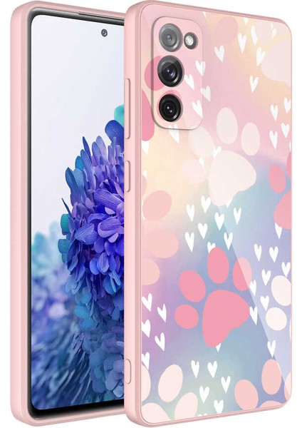 Galaxy S20 Fe Kılıf Kamera Korumalı Desenli Sert Silikon Senk Epoksi Kapak-No4