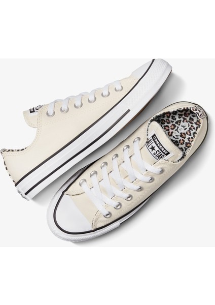 Chuck Taylor All Star Leopard Unisex Krem Sneaker