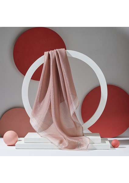 Çizgili Kehribar Eşarp