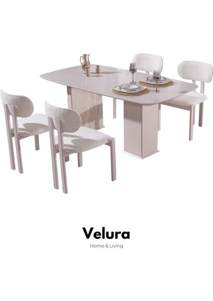 Tress Yemek Odası Takımı (Yemek Masası + 4 Adet Sandalye) modelleri