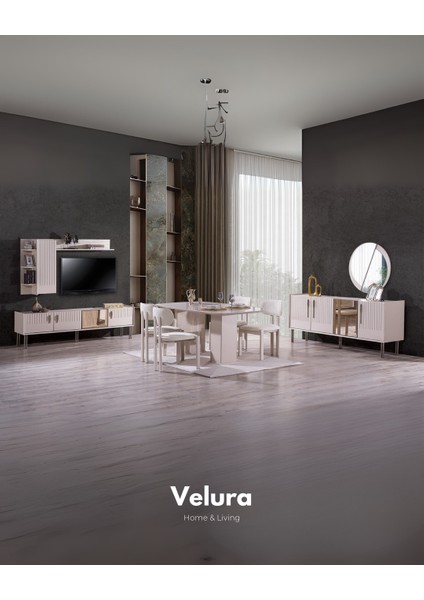 Tress Yemek Odası Takımı (Yemek Masası + 4 Adet Sandalye)