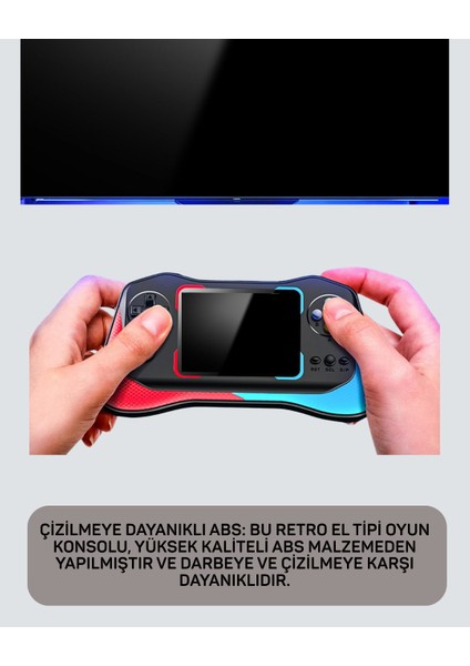 500 Oyunlu 3,5” Elde Taşınabilir Mini Oyun Konsolu – Şarjlı, Tv Bağlantılı modelleri