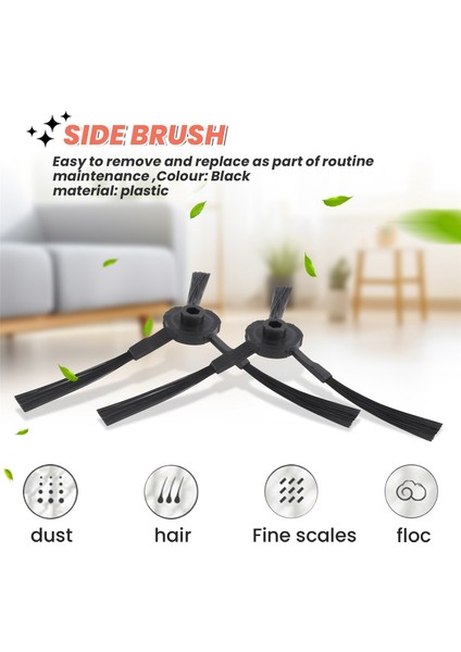 V3 V5 A6 A4 A4S Robot Süpürge Için 10'lu Yedek Yan Fırça (Yurt Dışından) fırsatları