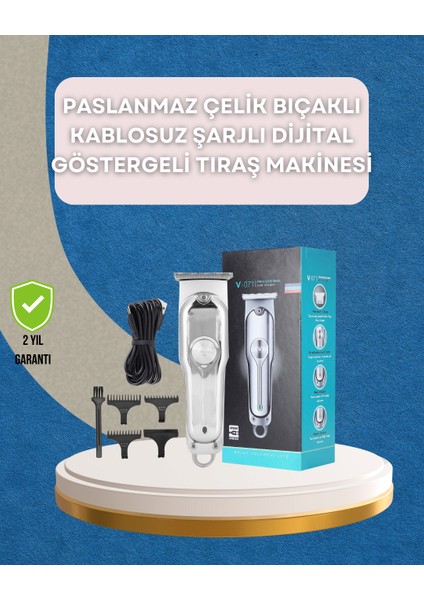 Saç ve Sakal Kesme Makinesi – Şarjlı, Profesyonel Performans, Ayarlanabilir Uzunluk