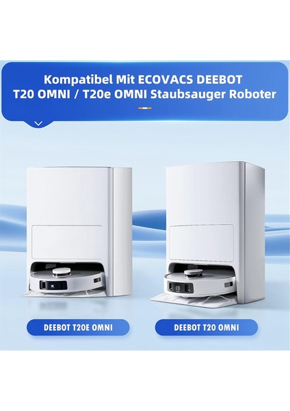 Deebot T20 Omni / T20E Omni Elektrikli Süpürge Robotu Yedek Parçalar Ana Yan Fırça Filtre Mopları Için Aksesuar Seti (Yurt Dışından) modelleri