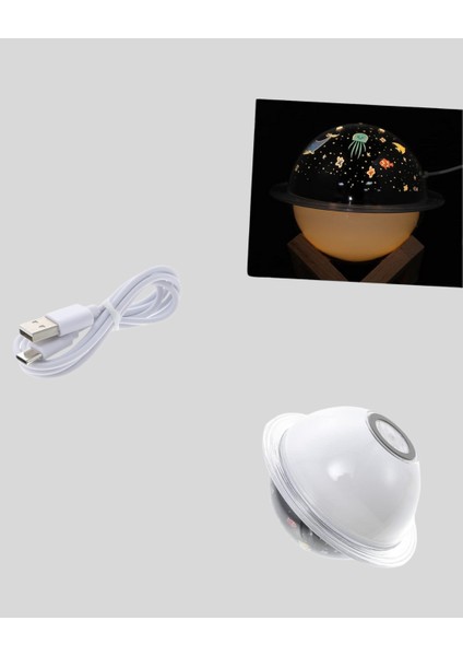 USB ile Çalışan Projektörlü Aromaterapi Nemlendirici Masaüstü Kullanım Için Uygun fiyatları