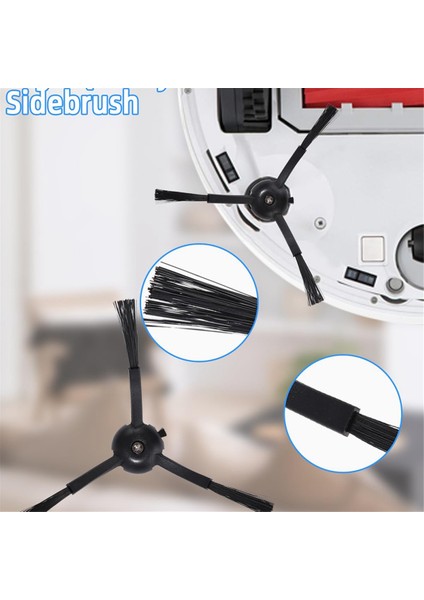 Q8 Max+/q8 Max/q5 Pro+/q5 Pro Robot Süpürge Için Aksesuar Seti, Ana Fırça, Hepa Filtreler, Mendiller, Yan Fırça (Yurt Dışından) modelleri
