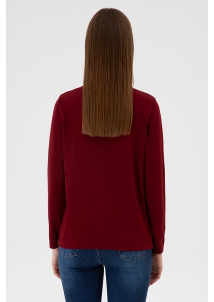 Kadın Bordo Hırka (Triko) 50313624-VR014 indirimleri