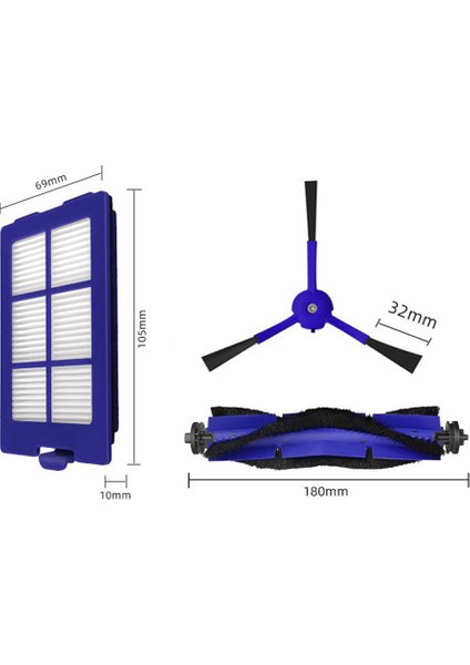 Yedek Yedek Parça Aksesuarları Robovac X8 Serisi Hibrit Vakum Için Ana Silindir Yan Fırça Hepa Filtresi (Yurt Dışından) modelleri