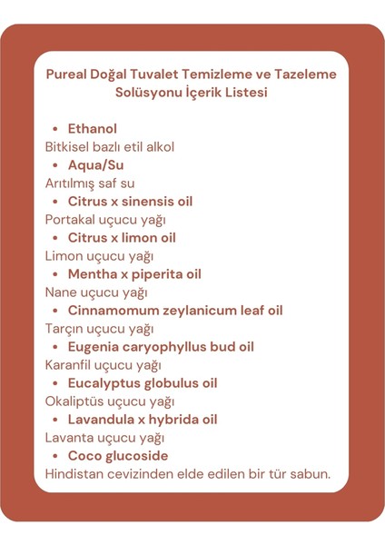 Doğal Tuvalet Temizleme ve Tazeleme Solüsyonu fırsatları