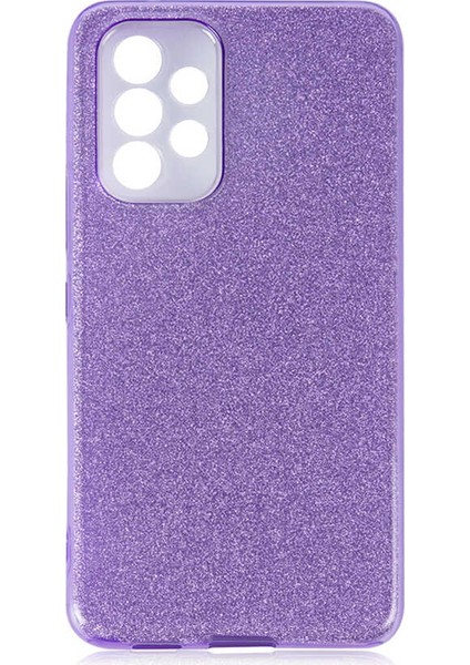 Galaxy A53 5g Kılıf Senk Shining Silikon-Mor