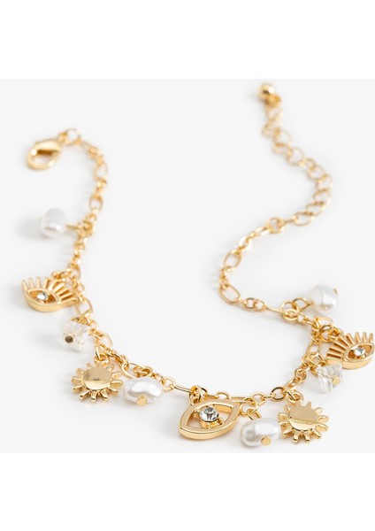 Charm Detaylı Sallantılı Zincir Bileklik fiyatları