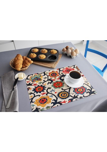 Desenli Polyester Yıkanabilir Amerikan Servisi