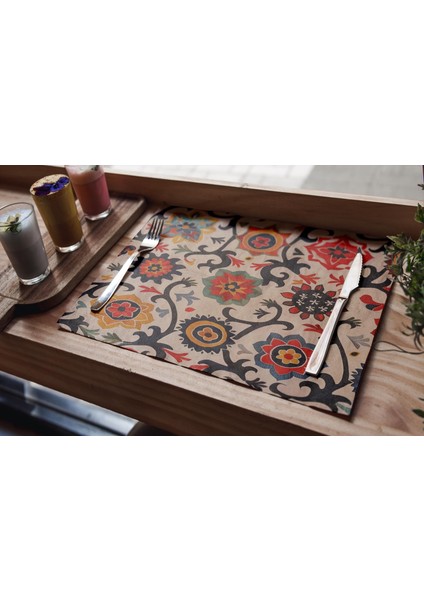 Desenli Polyester Yıkanabilir Amerikan Servisi modelleri