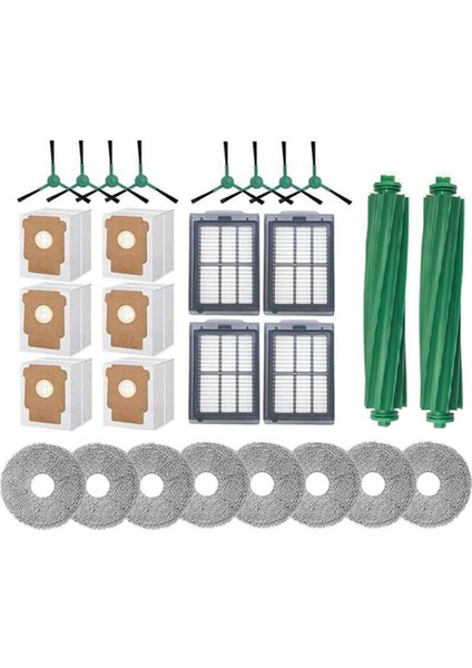 Irobot Roomba Plus 505 Combo / 405 Combo Robot Süpürge Fırçası Hepa Filtre Paspas Bezi Toz Torbası Yedek Parçaları Için 28 Adet (Yurt Dışından) modelleri