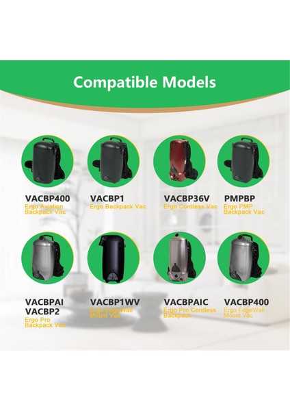 8-Quart Atrix Ergo Sırt Çantası Elektrikli Süpürge Için 12'li Paket Vacbp6 Torba, Modeller: Vacbpaı VACBP36V Vacbp1 (Yurt Dışından) modelleri