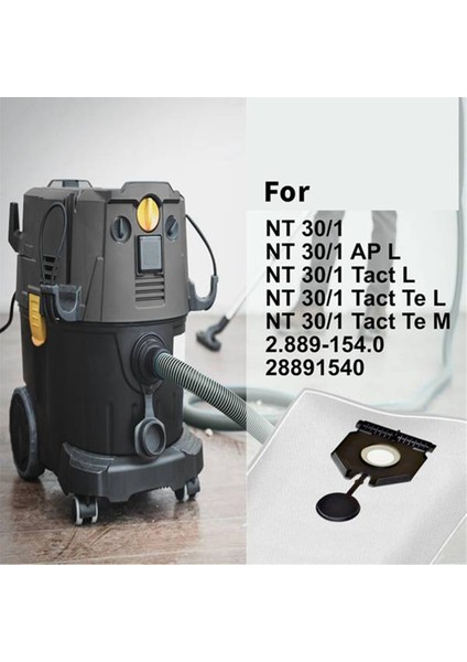 Karcher 2.889-154.0 NT30/1 Yedek Toz Filtre Torbaları Için 6 Adet Karcher Elektrikli Süpürge Yedek Parça Toz Torbası (Yurt Dışından) modelleri