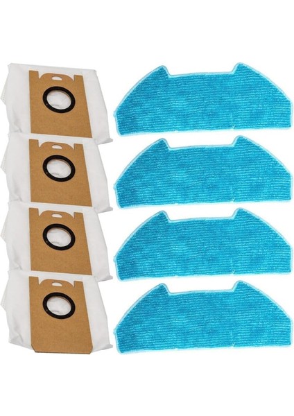 Redkey R10 Robot Süpürge Aksesuar Seti Yedek Parçaları, Mikrofiber Mendiller ve Toz Toplama Torbaları (Yurt Dışından)