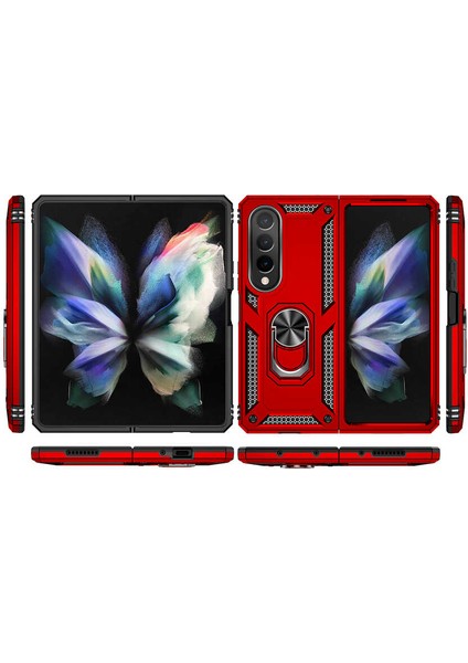 Galaxy Z Fold 4 Kılıf Senk Vega Kapak-Mavi modelleri