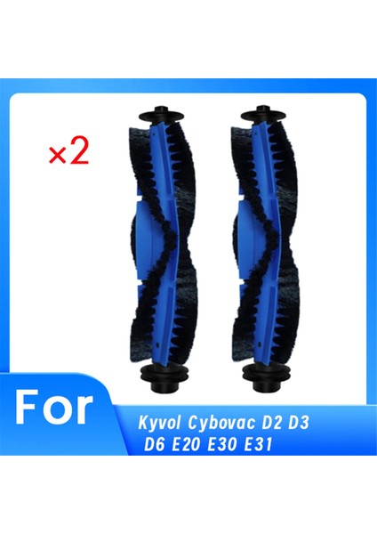 Kyvol Cybovac D2 D3 D6 E20 E30 E31 Yedek Parça Seti Için Dayanıklı 2 Parça Rulo Fırça Uzun Ömürlü Yedek Aksesuarlar (Yurt Dışından)