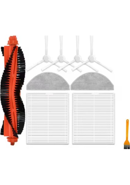 Xiaomi S20 / D106 Süpürme Robotu Aksesuarları Temizleyici Parçaları Yedek Ana Yan Fırça Paspas Filtre Seti Için 10 Adet (Yurt Dışından) fiyatları