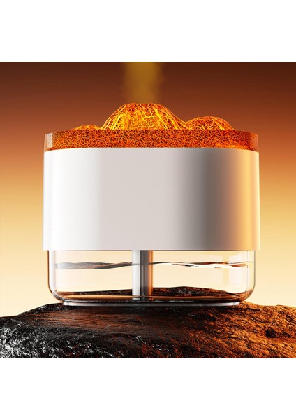 Alev Difüzör Aromaterapi Esansiyel Yağı Difüzör Atmosfer Işığı 300ML Home Office Için Serin Sis Nemlendirici -A (Yurt Dışından) indirimleri