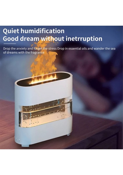 Simülasyon Alev Nemlendirici Renkli Yağmur ve Ateş Aroma Difüzör 7 Renkli ve Ev Yatak Odası Için Renkli, Beyaz (Yurt Dışından) fırsatları