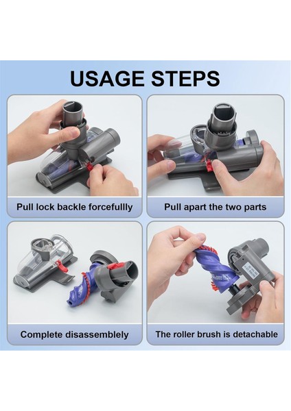 Dyson V12 Detect Slim/ V10 Digital Slim/ SV18/ SV20 Elektrikli Süpürge Parçaları Için Mini Motorlu Fırça Başlığı (Yurt Dışından) fiyatları
