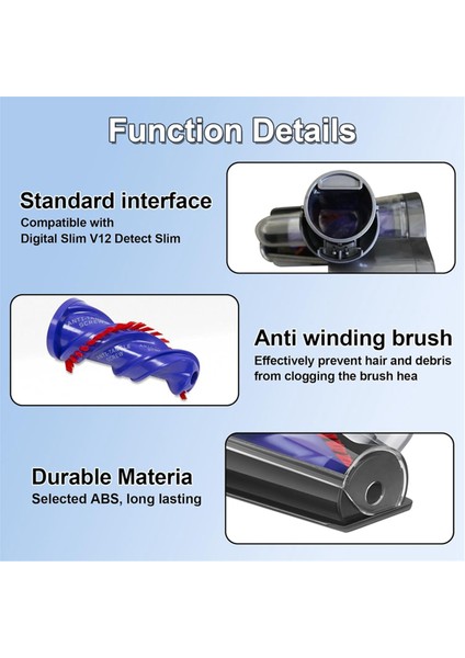 Dyson V12 Detect Slim/ V10 Digital Slim/ SV18/ SV20 Elektrikli Süpürge Parçaları Için Mini Motorlu Fırça Başlığı (Yurt Dışından) fırsatları